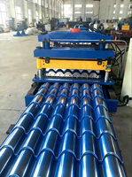 Machine de formage à froid entièrement automatique pour tuiles trapézoïdales ondulées en acier coloré haute résistance, certifiée ISO CE, pour murs faciles à construire