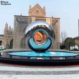 Hiện Đại Ngoài Trời Trang Trí Sân Vườn Đánh Bóng Thép Không Gỉ Trừu Tượng Điêu Khắc Với Đúc Biểu Tượng Kim Loại Biểu Tượng Hiện Đại - Product Image 6