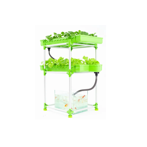 Grand système aquaponique durable avec couverture en ABS/alliage d'aluminium pour usage familial, ensemble de serre agricole multi-chapelles ! - Product Image 2