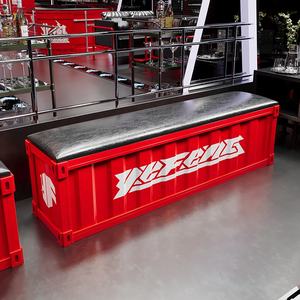 Endüstriyel stil Trendy uzun tezgah oyma gravür tekniği süt çay dükkanları için ayakkabı depolama çubuğu bekleyen alanlar Metal el sanatları - Product Image 1