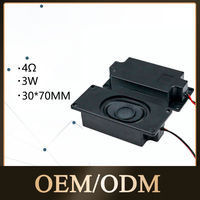 Modul Speaker Aktif KBE-3070 30x70mm 4 Ohm 3W IP67 Tahan Air Komponen Audio Magnetik Neodymium