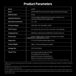 LCtop चार्जिंग हब 200w <span class=keywords><strong>3</strong></span> चैनल फास्ट चार्जर स्मार्ट मल्टी चार्ज एयर <span class=keywords><strong>3</strong></span> - Product Image 6