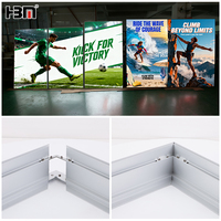 Boîte lumineuse en aluminium Seg Led, cadre rectangulaire suspendu pour affichages publicitaires