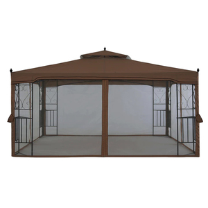 Gazebos à toit souple Gazebos les mieux notés Pergolas et kiosques avec toit en tissu Gazebos et pergolas pour jardin avec structure en métal - Product Image 2
