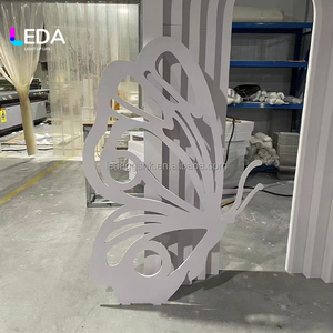 LEDA Panneaux de fond décoratifs roses mignons en forme de papillon pour mariages, fêtes d'enfants et événements festifs - Product Image 4