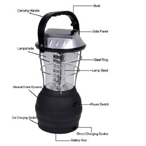 36led المحمولة في الهواء الطلق مصباح <span class=keywords><strong>led</strong></span> للطوارئ التخييم ضوء الشمسية التخييم الفوانيس مع كرنك اليد <span class=keywords><strong>USB</strong></span> ميناء شاحن هاتف خلوي - Product Image 3