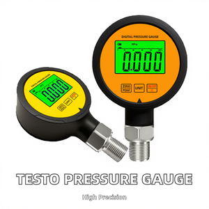 Pg110s 0 50 mbar 200 मिमी 300psi दबाव गेज 0-100 किलोग्राम एयर कंडीशनर डिजिटल दोहरी सुई हाइड्रोलिक दबाव गेज 10 से 1000psi - Product Image 2