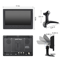 Monitor LCD de pantalla táctil USB de 7 pulgadas Pantalla táctil USB de 10 pulgadas Soporte Displaylink