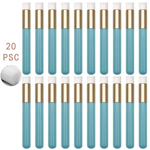 Brosse douce blanche et noire pour le nettoyage du nez, brosse nettoyante en mousse pour les cils, brosse nettoyante pour le shampoing, outil de nettoyage - Product Image 3