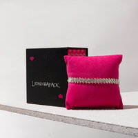 Boîte à bijoux Lionwrapack, boîte cadeau personnalisée avec logo magnétique, papier de luxe, emballage de bijoux de marque