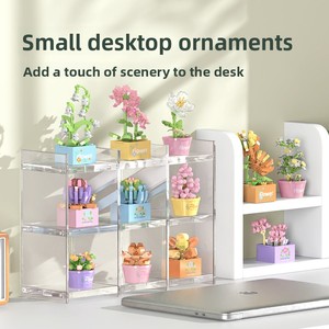 Plastique ABS compatible pour briques, jardinières à succulentes, bouquets de fleurs préservées, fleurs de roses, <span class=keywords><strong>d</strong></span>écorations à assembler de la série Filles - Product Image 3