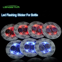60mm LED Bouteille Lumière Autocollant Clignotant LED Pad et Dessous de Verre pour Tasses et Bar Pâques 1 pièce pour Diwali et Ramadan Occasions