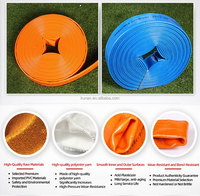 Tuyau d'incendie à prix d'usine Irrigation agricole Lay Flat Pipe Tube en caoutchouc avec revêtement en PVC PU 1 pouce à 12 pouces