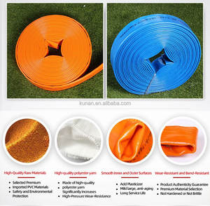 Selang Kebakaran Harga Pabrik, Pipa Irigasi Pertanian Lay <span class=keywords><strong>Flat</strong></span>, Tabung Karet dengan Lapisan PVC PU, Ukuran 1 inci hingga 12 inci - Product Image 5