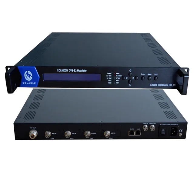 Цифровой спутниковый ТВ-DVB-S2 Uplink модулятор Аси/IP к RF модуляции COL5502N