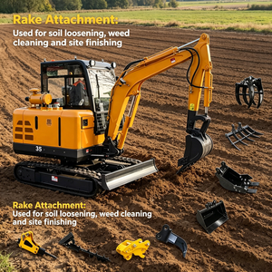 Mini Excavadora Hidráulica Eléctrica con Control PLC, Motor con Bomba Huade de Alta Eficiencia, 3.5 Toneladas, Uso Doméstico, <span class=keywords><strong>China</strong></span> - Product Image 5