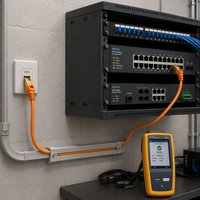Câble réseau patch GUANNA Cat8 SFTP 10 Gbit/s en cuivre pur, connecteur RJ45 doré, certifié CEROSH pour haute vitesse, prix usine
