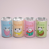 Lingettes humides de nettoyage sanitaire en tissu non tissé naturel Mini canette de soda 30 pièces Lingettes à usage multiple Conception personnalisée