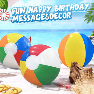 Joee סיטוני קידום מותאם אישית כדורי החוף pvc מתנפחים חיצונית צבעוני חוף כדורי צעצוע לפוצץ את כדור החוף קשת - Product Image 2