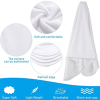 Couverture en polaire personnalisée avec impression par sublimation - Écologique, pour toutes les saisons, idéale pour les festivals, les voyages en avion