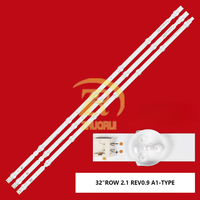 Fournisseur chinois de bandes lumineuses pour téléviseurs ZR-439 32LN5100/32LN520B/32LN545B pour bandes LED de rétroéclairage de téléviseur 32 pouces ROW2.1 REV0.9