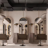 Meubles de salon européens au design gratuit |   Comptoir et présentoir personnalisés pour les soins capillaires, pour la décoration intérieure des salons de beauté