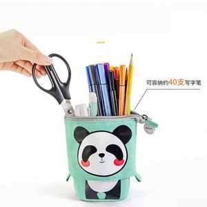 กล่องดินสอผ้าแคนวาสลายการ์ตูนแพนด้าน่ารัก ดีไซน์ใหม่ 2025 ปรับขนาดได้ - Product Image 3