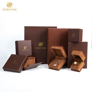 Boîte à bijoux haut de gamme Zebo, boîte à bagues sur mesure, boîte à bracelets en cuir PU avec logo et emballage - Product Image 1