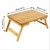 Hot Selling Portable Folding Bamboo Computer Desk, Used As a Convenient Tool for Office Work