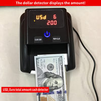 Bon détecteur de monnaie de table portable Mini UV Détecteur de billets de banque noirs