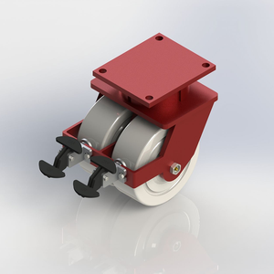 VIMA 8in Extra <span class=keywords><strong>Heavy</strong></span> <span class=keywords><strong>Duty</strong></span> Durchmesser 200mm MC Nylon Schwenk brems rolle Last 3500kg Rote Doppel räder European <span class=keywords><strong>Heavy</strong></span> <span class=keywords><strong>Duty</strong></span> <span class=keywords><strong>Caster</strong></span> - Product Image 2