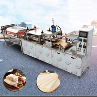 Mesin Pembuat Roti Pita Industri Otomatis Penuh Bahan Stainless Steel 304 Kapasitas 1500pcs/jam