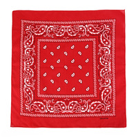 22 * 22in bandanalar yüksek kaliteli % 100% pamuk çok fonksiyonlu paisley pamuk bandana