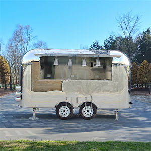 Camión de comida de restaurante móvil de fibra de vidrio de alta calidad, fábrica al por mayor para aperitivos, helados, furgoneta a la venta - Product Image 3