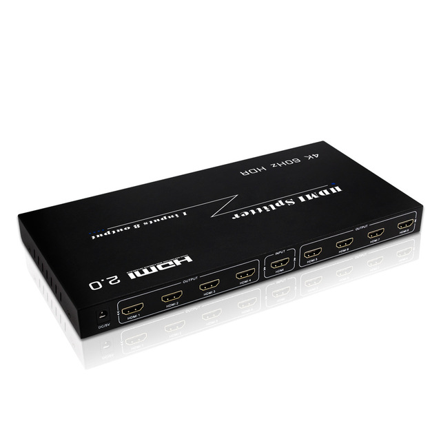 Original OEM Factory 4K HDMI 2.0 Splitter 1x8 4Kx2K@60Hz HDMI Splitter 1 in 8 Out Support HDCP 2.2 HDR for HDTV HDMI Splitter