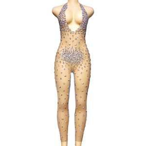 Combinaison en Spandex pour femmes, luxueuse <span class=keywords><strong>tenue</strong></span> <span class=keywords><strong>de</strong></span> fête d'anniversaire, vêtement <span class=keywords><strong>de</strong></span> danse, <span class=keywords><strong>de</strong></span> bal <span class=keywords><strong>de</strong></span> promo pour Bar, longue robe, <span class=keywords><strong>2022</strong></span> - Product Image 1