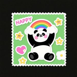 Carte de joyeux anniversaire pour enfants, ensemble de stickers adhésifs à faire soi-même, avec enveloppe, cartes de vœux colorées et imperméables, 20 pièces - Product Image 5