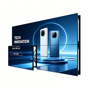 Mur vidéo LCD d'intérieur 46 pouces 3,5 mm, écran de publicité sur pied, mur d'affichage multi-panneaux LCD pour la publicité - Product Image 1