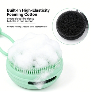 LEDUNSilicone Facial Cleansing Brush Facial Beauty Massage Silicone Facial Cleansing Brush Pore-Cleansing Facial Cleansing Brush - Product Image 4