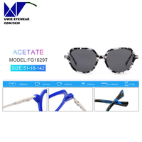 Monture de prescription ovale en acétate sur mesure OEM, taille 51-18-142, polarisée UV400 pour adultes unisexes, MOQ flexible (100 pièces)