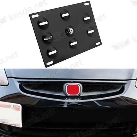 Car Front Tow Hook License Plate
