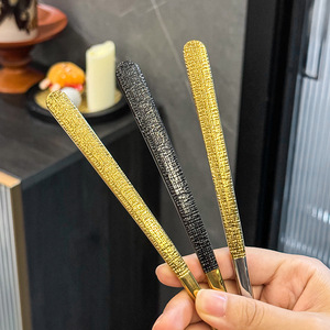 Cuchara de Sopa de Acero Inoxidable 304, Estilo Japonés, Mango Largo y Grueso, Color Negro y Dorado, Titanio, Vajilla de Dos Tonos - Product Image 3