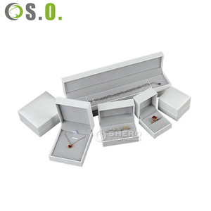 Stock Available Imitation Leather Paper Jewelry Box Complete Set Custom Print Logo Jewelry <b>Gift</b> Packaging <b>Boxes</b> - Product Image 5