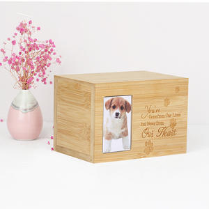 Bambu ahşap Pet çekmeceler & <span class=keywords><strong>Urns</strong></span> anıt hediyeler için fotoğraf cenaze malzemeleri ile köpek ve kedi kremasyon külleri - Product Image 1