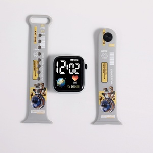 Reloj Electrónico Digital LED para Niños, con Logotipo Personalizable, Moderno 2025, Deportivo de Lujo, Correa con Estampado de Dibujos Animados, Material Plástico - Product Image 2