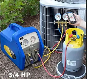 Oil-less Portable Refrigerant Recovery Machine For Both Liquid And Vapor Refrigerant Gas Refrigerant Recovery Machine