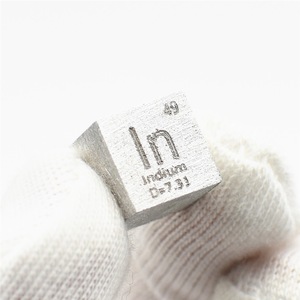 Cube de densité en métal indium 99,9995 %, 10 mm, 7,3 grammes - Product Image 1