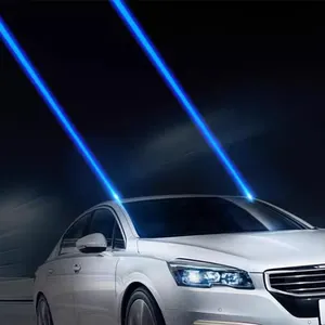 Lampu sinar laser 6w biru tahan air, untuk gedung mobil jalan raya