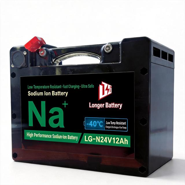 Kunlu Sodium Ion Battery Rechargeable 24 Volt WheelChair Battery -40 Low Temperature Resistant 12AH Deep Cycle 302Wh 3KG Battery