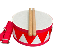 Tambour à main en bois double face, durable, fait main, 6 et 8 pouces, instrument de percussion pour défilés et célébrations